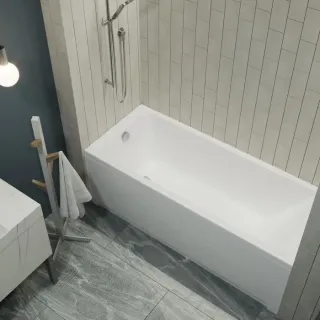 Акриловая ванна 1ACReal Тори Щ0000044550 160x70 см на Х-каркасе белый