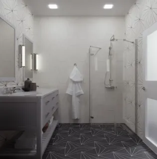 Душевой уголок Triton Сигма Щ0000054219 90x90 см профиль хром стекло прозрачное