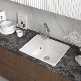 Мойка кухонная Reflexion Plato 57-TN RX1457TN олово