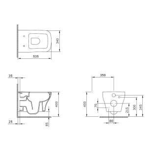 Подвесной унитаз Allen Brau Infinity 4.21011.AN антрацит