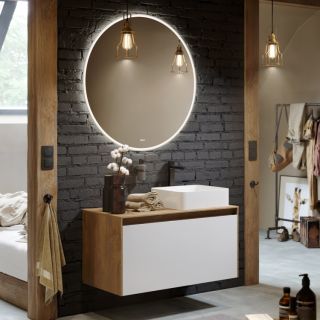 Зеркало с подсветкой Aqwella MOON MOON0210AH 100 см