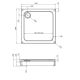 Душевой поддон Am.Pm Gem W90T-403-100W 100x100 см с сифоном