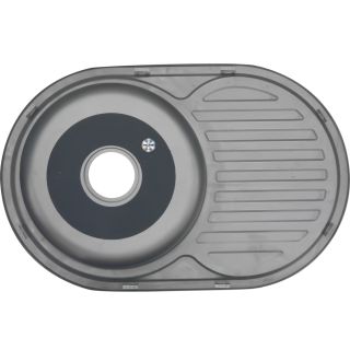 Мойка 7750 U Melana 0,6/180 хром с сифоном (124 tb *12)