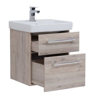 Тумба подвесная Dreja.Rus Q MAX 55 под умывальник Q-55, дуб кантри