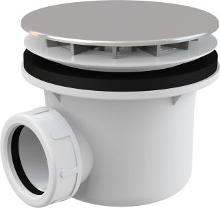 Сифон для душевого поддона AlcaPlast хромированный A49CR