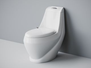 Унитаз-моноблок Laguraty 2160 AС с функцией биде и смесителем белый