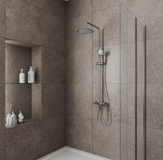 Душевая система DQ Rhein Reisling хром DA1273701B03