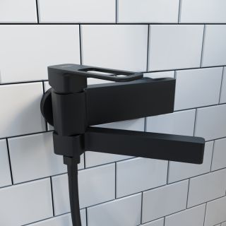 Смеситель для ванны IDDIS Slide чёрный матовый SLIBL00i02WA