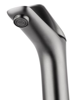 Смеситель для раковины Wonzon & Woghand Elbe WW-A41222-BGG тёмный графит