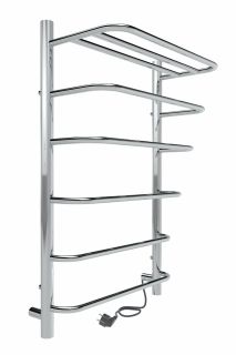 Полотенцесушитель электрический Indigo Hit LHE80-50R с полкой 80x50 см хром