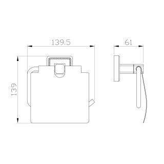 Держатель для туалетной бумаги Wonzon & Woghand Roma WW-7226 бронза