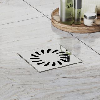 Душевой трап Paini 425NXL с решёткой Sun 13см хром глянец