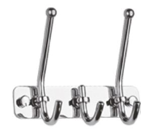 Планка с крючками для полотенец Haiba HB201-3 хром