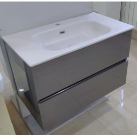 Раковина столешница ARMADI ART моноблок 838-100-WG 100 см глянец