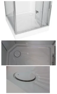 Душевая кабина Ceruttispa BELLA90T 90x90 см хром