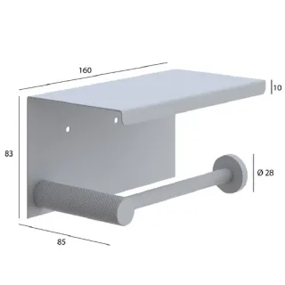 Держатель для туалетной бумаги с крышкой Boheme Uno 10971-CB брашированная медь