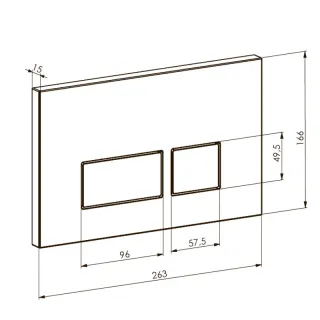 Кнопка смыва Boheme 664-G золото