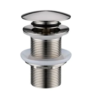 Донный клапан Boheme 612-NB без перелива брашированный никель