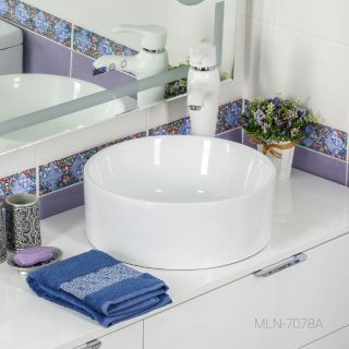 Накладная раковина Melana 7078A-805 41см белый