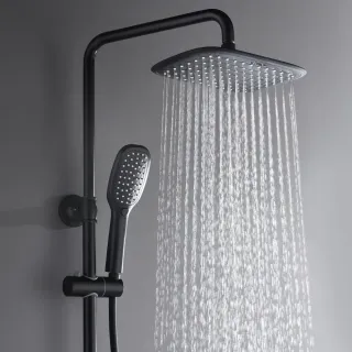 Душевая стойка Black&White Universe 8300ВUK чёрный матовый