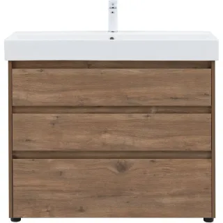 Тумба под раковину Aquanet Nova Lite 253904 100 см дуб рустикальный