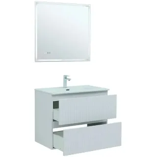 Тумба под раковину Aquanet Джейн 335424 80 см белый матовый