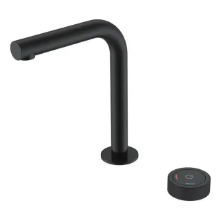 Автоматический смеситель для раковины Boheme Tech 158-B чёрный