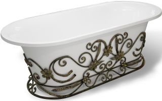 Кованая подставка для ванны Эстет Лион ФР-00001074 патина