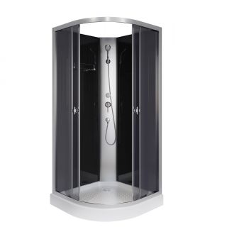 Душевая кабина Niagara Eco E90/13/TN/BK 3 места