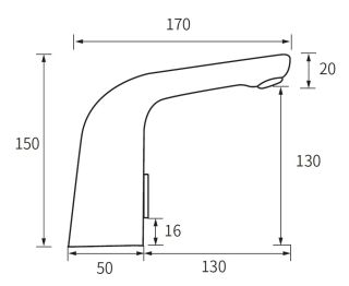 Смеситель для раковины ESKO SNR 26 хром