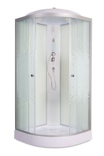 Душевая кабина Deto L 909 с электрикой 90х90х215 см