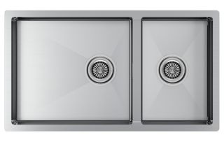 Мойка кухонная Paulmark Gerberg PM227844-BS брашированная нержавеющая сталь