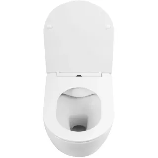 Унитаз подвесной ArtMax Sanremo AM026CHR/SC безободковый с сиденьем микролифт белый