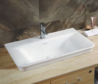 Раковина Gid NYJ851-60 71146 встраиваемая сверху белая 61x47x20.5