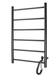Полотенцесушитель электрический Domoterm Аврора DMT 109-6 50x71 EK R чёрный