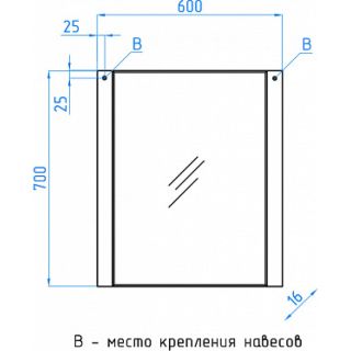 Зеркало Style Line Лотос 600 ЛС-00000486