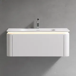 Тумба с раковиной Black&White Universe 9251000 100 см молочный белый матовый