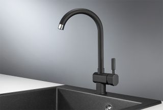 Смеситель для кухни Granula Standart 31-ST, ЧЁРНЫЙ