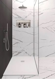 Душевой поддон Starohome Solid 1237431 90x80см белый матовый