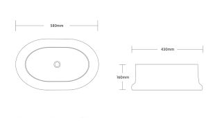 Раковина Cerutti SPA CR0060 58см белый