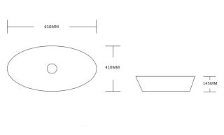 Раковина Cerutti SPA CR8023 61см белый