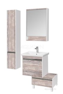 Шкаф Акватон Капри правосторонний бетон пайн 1A230503KPDAR