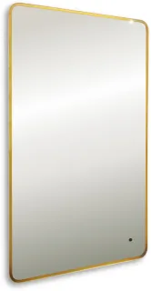 Зеркало с подсветкой ArtMax Siena AM-SieS-600-1000-DS-F-Gold 100 см золото