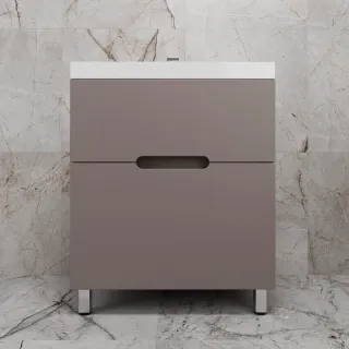 Напольная тумба под раковину Style Line Матис ЛС-00002436 70 см тауп тёмный