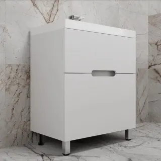 Напольная тумба под раковину Style Line Матис ЛС-00002442 70 см белый матовый