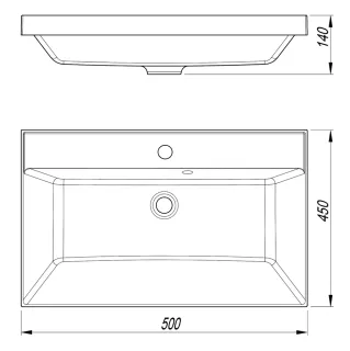 Раковина Style Line Asti СС-00002484 50 см белый