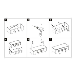 Полка для душа Lemark Shelf line 9772044 чёрный