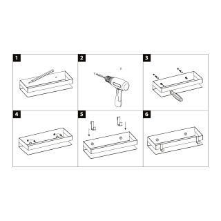 Полка для душа Lemark Shelf line 9772050 чёрный