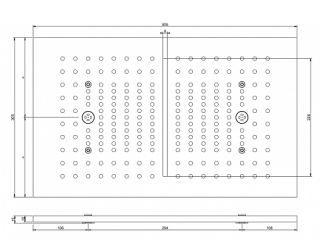 Накладная панель для верхнего душа Gessi Afilo 57010.030 30 см медь