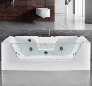 Акриловая ванна Cerutti SPA C-477-18A гидромассажная  180x85 см